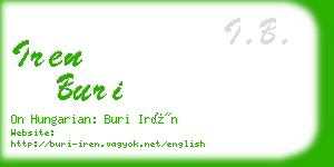 iren buri business card